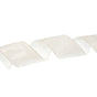 4" X 10YD White Iridescent Glitter Ribbon