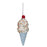 6" Ice Cream Cone With Sprinkles Ornament