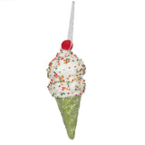 6" Ice Cream Cone With Sprinkles Ornament