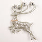 5" Champagne Deer Ornament With Jewels