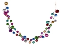 6 FT X 7" Shiny Multicolor Ball Garland