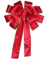 1.5 FT X 2.4 FT Red Bow With 10 Ears