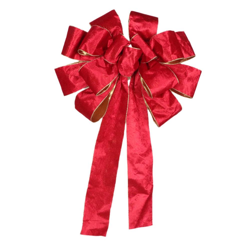 1.5 FT X 2.4 FT Red Bow With 10 Ears