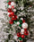 4 FT Red, White, & Green Ball Garland