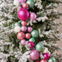 4 FT Multicolor Glitter Ball Garland