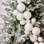 4 FT Snowy White Ball Garland