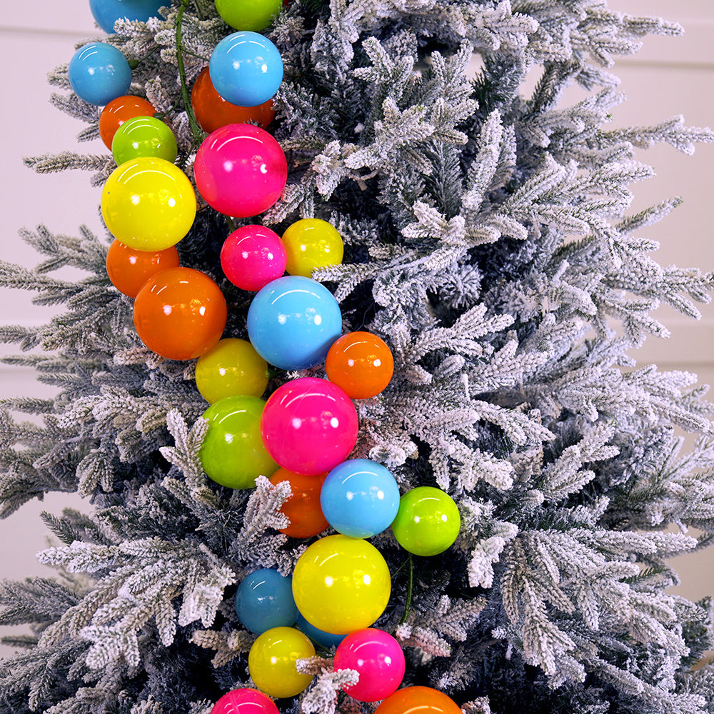 6 FT Neon Bright Ball Garland