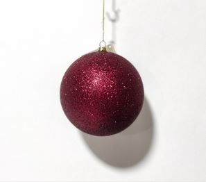 5" Glitter Ball Ornament