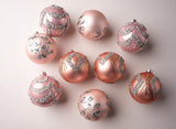 5" Blush Pink Jewel Ball Assorted Ornament