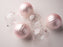 5" Pink Pearl Glass Ornament Assorted