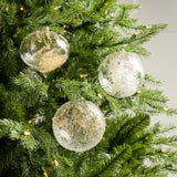 5" Cellini Clear Glass Ornament Assorted