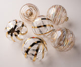 5" Gold Clear Ball Ornament Assorted
