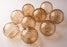 5" Gold Thick Glass Ball Ornament