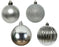 4" Shiny, Matte & Glitter Shatterproof Ball Ornament Assorted