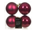 4" Shiny & Matte Shatterproof Ball Ornament