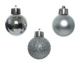 1" Shatterproof Shiny & Matte Assorted Ornament