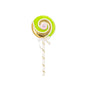19" Green & Gold Swirl Lollipop Pick