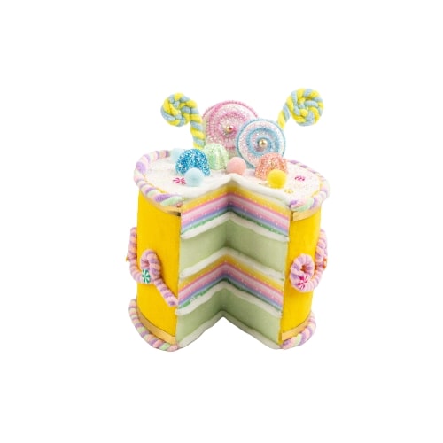 9" Yellow Pastel Candy Cake