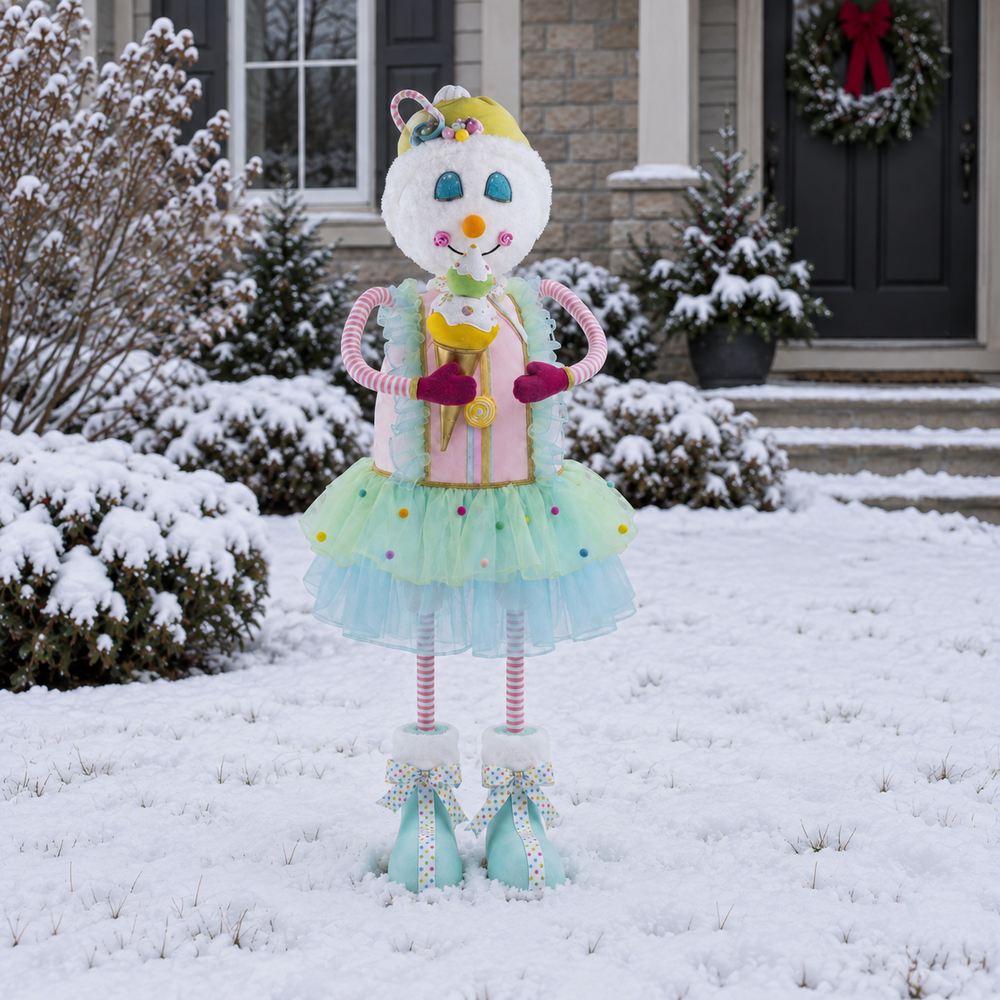 4 FT Snow Princess With Ice Cream