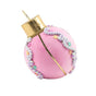 10" Pastel Pink Christmas Ball Ornament