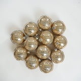 4" Cellini Beaded Glass Ball Ornament