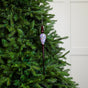 16" Red Multi Sequin Glass Finial Ornament