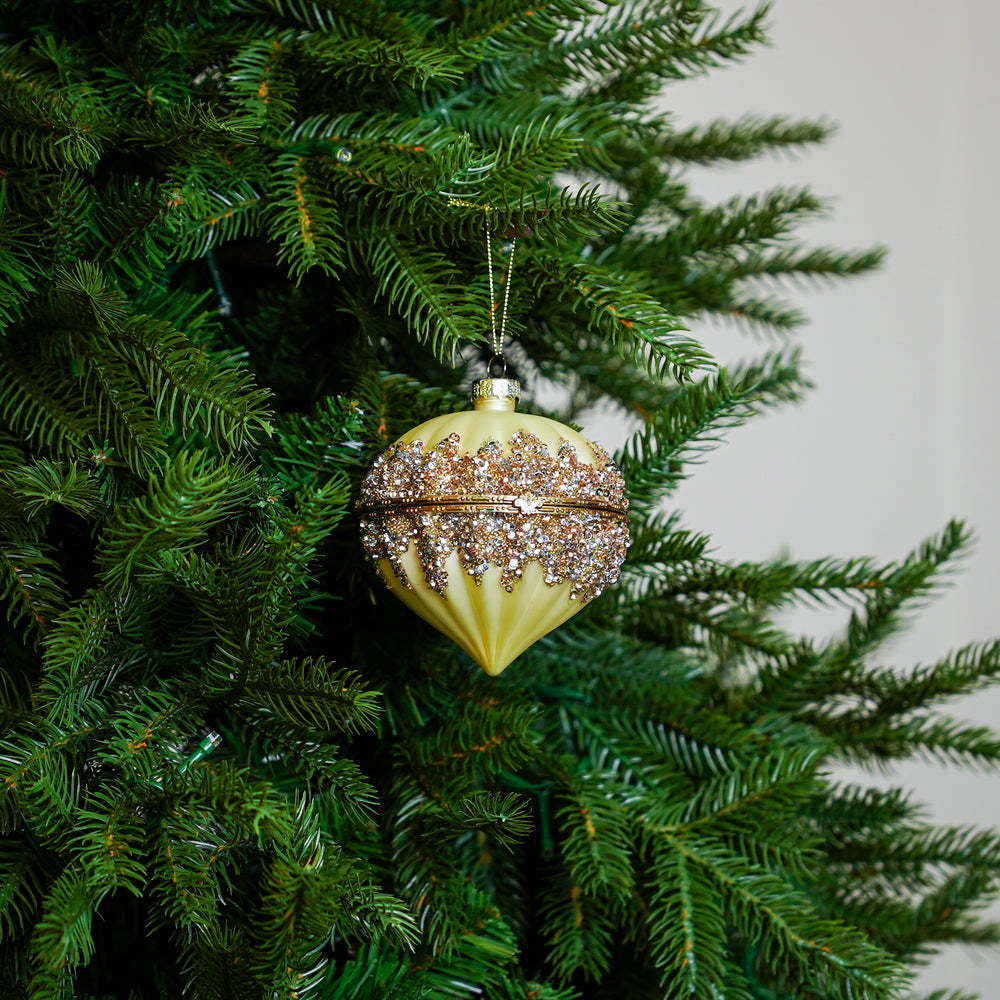 4" Cellini Beaded Glass Onion Ornament
