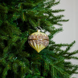 4" Cellini Beaded Glass Onion Ornament