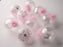 5" Crystal Pink Feather Assorted Glass Ornament