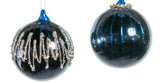 4" Blue Shiny Beaded Assorted Ornament