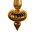8" Shiny Gold Glass Finial Ornament