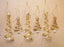5-8" Clear & Gold Swirled Tree Assorted Ornament