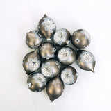 3-5" Retro Silver Assorted Glass Ornament