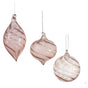 3" Pink Swirl Assorted Ornament