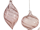 3" Pink Swirl Assorted Ornament
