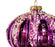 4" Purple Sequin Glass Assorted Ornament