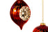 3" Retro Red Decorative Assorted Glass Ornament