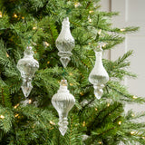 6" Winter Frost Assorted Finial Ornament