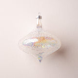 5" Iridescent Glass Beaded Finial Ornament