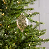 6" Gold Glass Finial Ornament