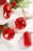 4" - 5" Red Glitter Jewel Ornament Assorted