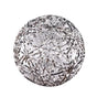 8" Glitter Matte Snowflake Ball Ornament