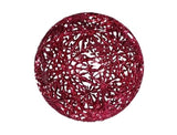 8" Glitter Matte Snowflake Ball Ornament