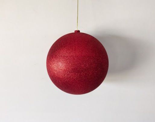10" Glitter Shatterproof Ball Ornament