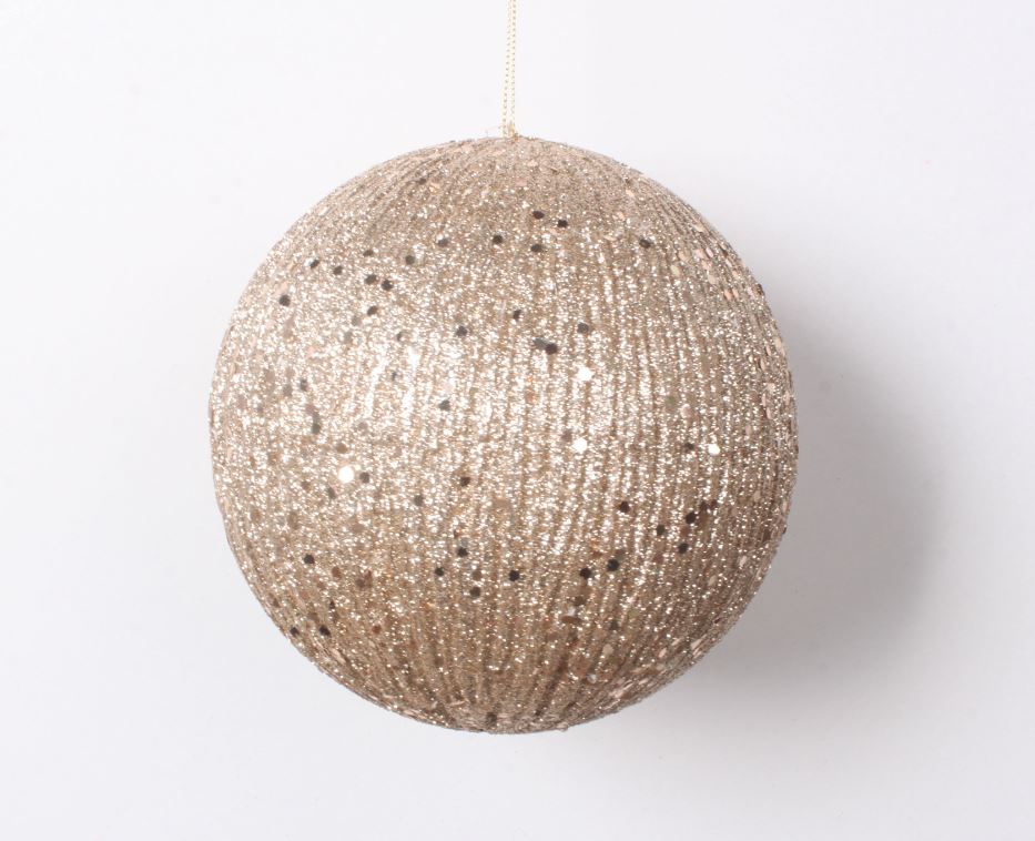 6" Glitter Ball Ornament