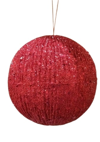 6" Glitter Ball Ornament
