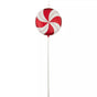 17" Red & White Glitter Lollipop