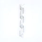 32" Silver Glitter Finial Swirl Ornament