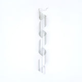 32" Silver Glitter Finial Swirl Ornament