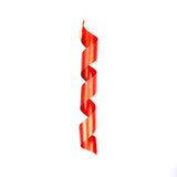 32" Red Glitter Finial Swirl Ornament